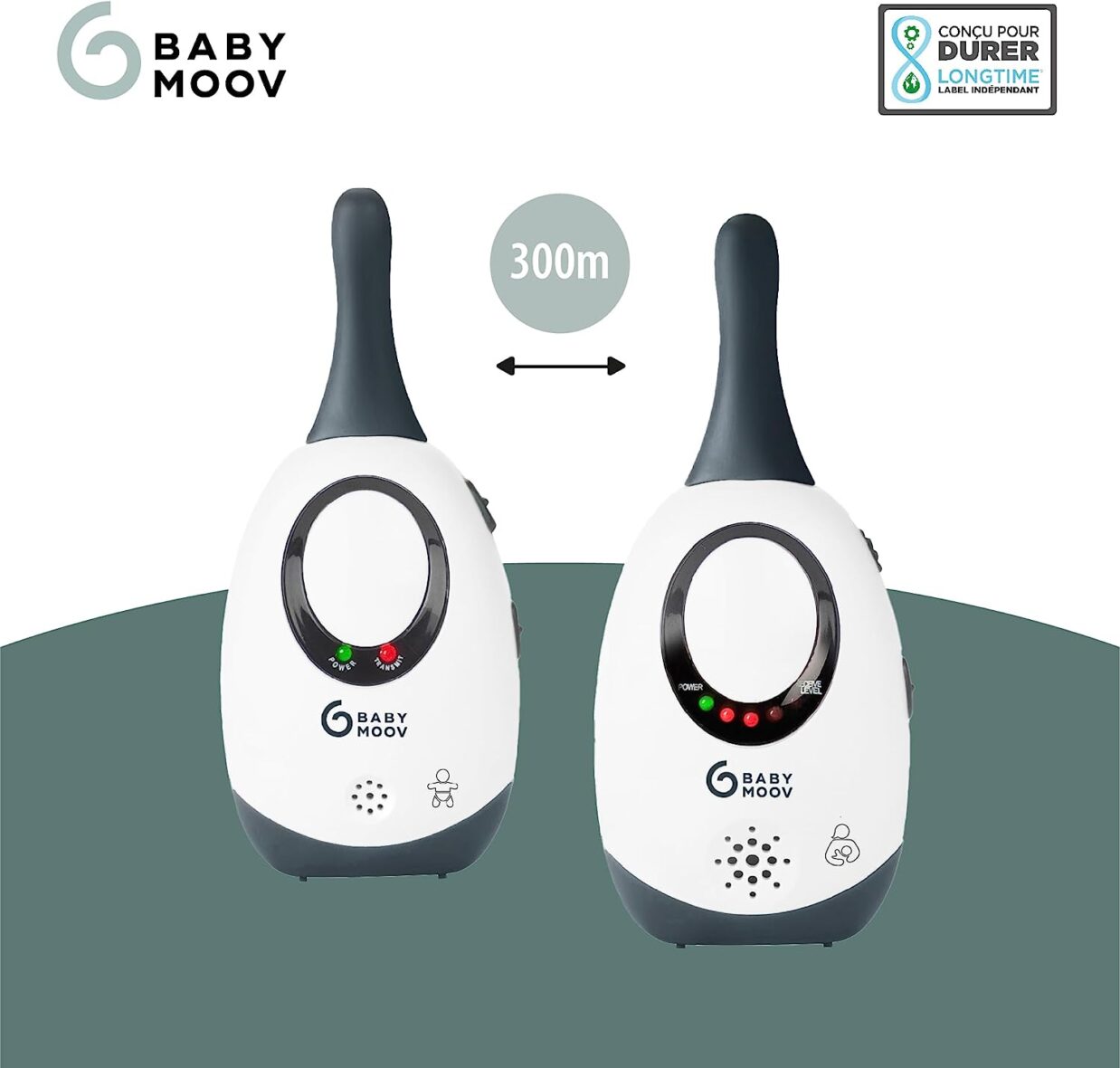 Vigilabebés de audio Simply Care 300m (Babymoov) 3